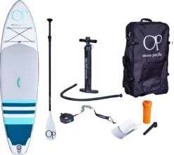 Ocean Pacific Malibu All Round 10'6 Inflatable Paddle Board -Surfen Korting Winkel ocean pacific malibu all round 10 6 inflatable paddle board co